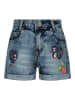 Salt and Pepper  Shorts Butterfly in mid blue