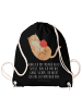 Mr. & Mrs. Panda rucksack stoff Katze Wolle mit Spruch in Schwarz