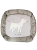 Mr. & Mrs. Panda Hundekörbchen Bullterrier Lebensretter ohne Spruch in Grau Pastell