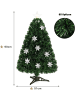 COSTWAY Künstlicher Weihnachtsbaum LED in Grün