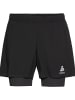 Odlo Sportshorts "2-In-1 Shorts Zeroweight 5 Inch" in Schwarz