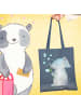 Mr. & Mrs. Panda Tote Bag Elefant Seifenblasen ohne Spruch in Indigo Blue
