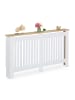 relaxdays Heizkörperverkleidung in Weiß - (B)152 x (H)83 x (T)19 cm