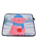 Mr. & Mrs. Panda Laptop Tasche Schweinchen Glühwein Design ohne ... in Weiß