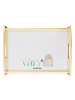 Mr. & Mrs. Panda Tablett Holz Otter Stein ohne Spruch in Grau Pastell
