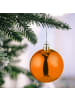 relaxdays 100-tlg. Weihnachtskugeln Set in Orange