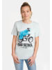 Logoshirt T-Shirt Sesamstrasse - Krümelmonster Motorrad in hellblau