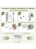COSTWAY Campingtisch faltbar in Silber