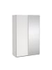 ebuy24 Schiebetürenschrank Bergamo (2-türig) Weiß 139 x 67 cm