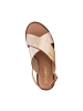 Les Tropéziennes par M Belarbi Doalisse Riemchensandalen aus Leder Gold