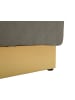 Mauro Ferretti Quadratischer Pouf aus grauem PVC, 35 x 35 x 38 cm