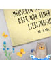 Mr. & Mrs. Panda Frotteetuch Roter Panda mit Spruch in Gelb Pastell