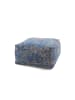 Kayoom Sitzkissen Paramount Pouf & Cushion Set 410 80 x 80 cm in taupe - blau