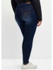 sheego Stretch-Jeans in dark blue denim