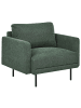 Beliani Sessel BREDA in Grün/Schwarz - (W) 100 x (H) 85 x (L) 85 cm