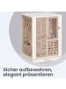 SONGMICS Schmuckkasten ‌Gloribel in Cremeweiß - (B)15.2 x (H)23.1 x (T)17 cm