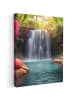 MuchoWow Leinwand bilder Tropischer Wasserfall (BxH)