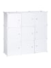 relaxdays Regalsystem in Weiß - (B)95x (H)95 x (T)32 cm