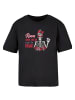 F4NT4STIC Ladies Everyday Tee Anti Valentinstag Roses are red in schwarz