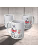 Mr. & Mrs. Panda Kaffeetasse Otter Schwimmen mit Spruch in Weiß