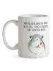 Mr. & Mrs. Panda Keramtiktasse Chinchilla Blume mit Spruch in Weiß
