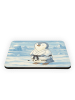 Mr. & Mrs. Panda Magnet Pinguin Karate Design ohne Spruch in Weiß