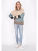 usha BLUE LABEL Damen Pullover in Beige Mehrfarbig