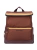 Piquadro Corner Rucksack 44 cm Laptopfach in marrone