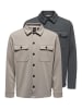 ONLY & SONS Hemdjacke / Overshirt Newkodyl in Dunkelgrau / hellgrau