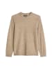 Marc O'Polo Bouclé-Pullover regular in Dark Beige Melange