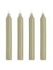 IB Laursen Stabkerze STAUBIG GRÜN Rustikal Grün Ø 2,2 cm Länge 18 cm 4er Set
