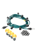 SPICELITE Illu- Party Garten Außenlichterkette 40 ultra-warmweiße LED Kugeln 40m grün