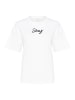 PART TWO T-shirt JaminaPW Oversize fit in White - Dark Navy Stitch