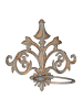 relaxdays 2 x Blumenhalter in Gold-Grau - Ø 13,5 cm