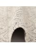 Pergamon Natur Teppich Kelim Wolle Lara Meliert in Grijs