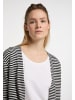 DreiMaster Maritim Damen Cardigan in Wollweiss Schwarz