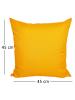 JACK 2er Set Outdoor Kissenhülle 45x45cm Uni in Gelb