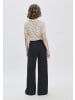 Hessnatur Jersey Hose Wide Leg  in schwarz