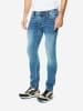 KOROSHI Schlanke strick-jeans aus denim in blau