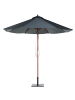 Beliani Marktschirm TOSCANA in Grau/Gold/Braun - (W) 270 x (H) 254 x (L) 270 cm