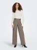 JACQUELINE de YONG Marlene Hose Schlupf Stoffhose GEGGO New Long Culotte Flare Pants in Braun-2