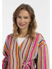 IZIA Damen Wickeljacke in Mehrfarbige Pinke Streifen