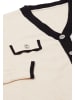 CHANI Damen Strickjacke in Wollweiss Schwarz