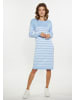 usha BLUE LABEL Damen Kleid in HELLBLAU WEISS