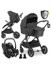 Hauck 3in1 Kinderwagen-Set Vision X Trio Set - in schwarz