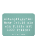 Mr. & Mrs. Panda Pinnwand Magnet Spruch Altenpflegerin Geduld mi... in Meeresbrise