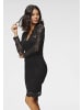 Laura Scott Spitzenkleid in schwarz