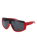 HUGO Männer Sonnenbrille Mono-Objektiv Rot