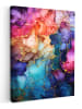 OnlyWow Leinwand Bilder Abstrakte Kunst bunt