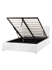 Beliani Doppelbett MONTLAUR in Weiß - (W) 149 x (H) 89 x (L) 216 cm